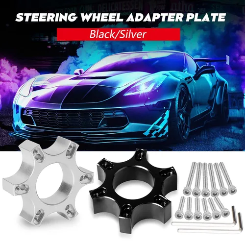 Vista 7 de Htostar Racing Steering Wheel Adapter Plate 70MM 2.75" Compatible With Ferrari T300RS 599 P310R38 Sparco Set