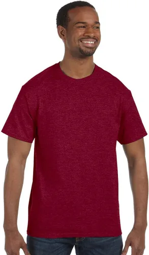 Vista 268 de Gildan Camiseta G500 para hombre Ceniza/baya
