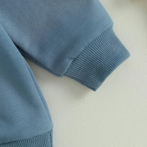 Vista 7 de ZAXARRA Conjunto de 2 piezas de sudadera de manga larga con cuello redondo y pantalones largos para bebé niño