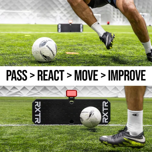 Vista 4 de RXTR PRO - Sistema de entrenamiento de fútbol entrenador: luz de reacción inteligente y tablero de rebote de fútbol con puntuación en tiempo real