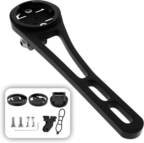 Vista 9 de Soporte para computadora de bicicleta, soportes delanteros para bicicletas de carretera, manillar integrado, montaje combinado de computadora