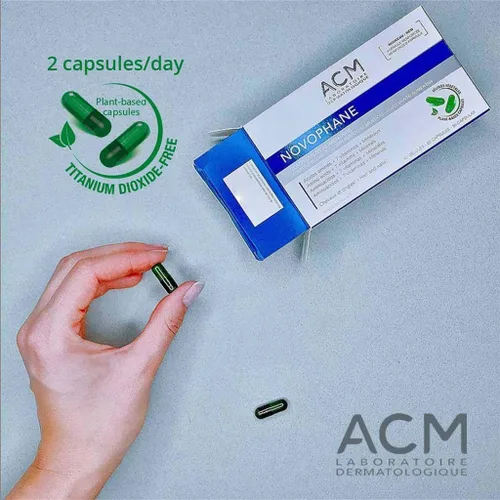 Vista 4 de ACM Laboratoire Novophane Caps Anti Hair Loss Alopecia Treatment Nails Fragility Skin Capital