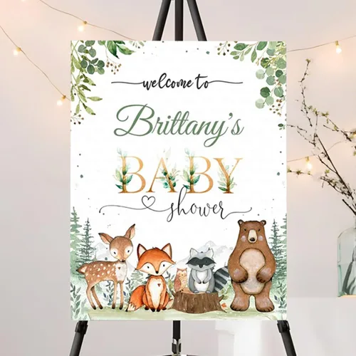 Vista 21 de Señal de Bienvenida Personalizada para Baby Shower de Niño, Señal de Baby Shower Niño, Decoraciones de Baby Shower Azul Boho de Oso Sol, Aquí Viene