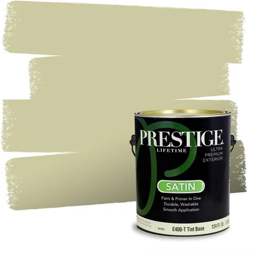 Vista 239 de Prestige Paints - Pintura exterior e imprimación en uno, 1 galón, plano, compatibilidad comparable con el color menta «Whipped Mint» de Behr