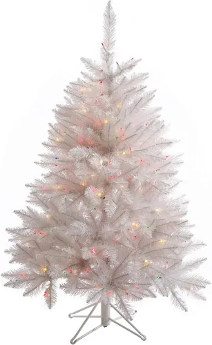 Vista 13 de Vickerman - Árbol de Navidad artificial, color blanco