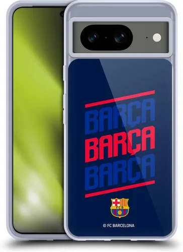 Vista 9 de Head Case Designs Officially Licensed FC Barcelona Barca Crest Graphics Gel Case [Military Grade Protection] Compatible with Google Pixel 8 and