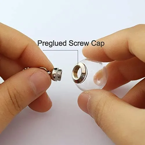 Vista 4 de Minyose - Locket de cristal rellenable hueco, 2