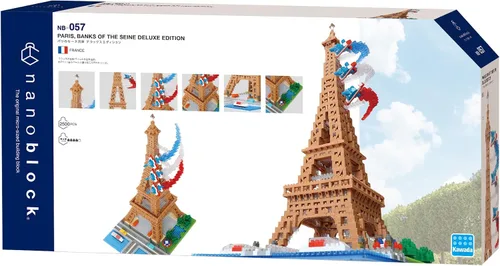 Vista 2 de nanoblock - World Famous - Edición de lujo de la Torre Eiffel, kit de construcción avanzado de la serie Hobby