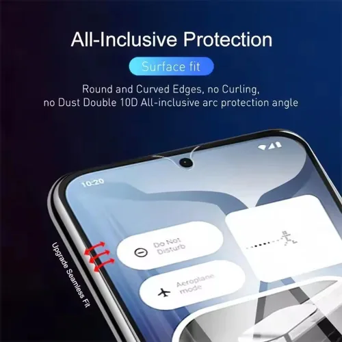 Vista 4 de 2 Pieces Hydrogel Protective Film for Nothing Phone (4 Years) (6.78 Inches) [Flexible Film] Soft TPU Screen Protectors [HD Clear]