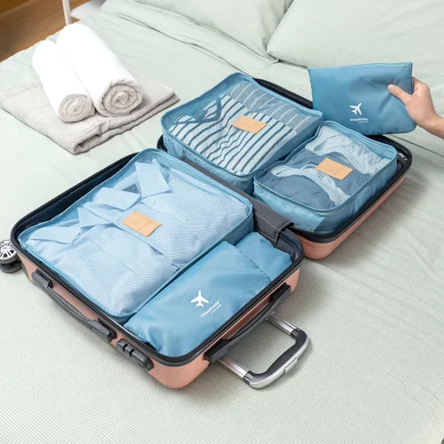 Vista 3 de Set de Bolsas Organizadoras para Maletas Luggan InnovaGoods 6 Piezas