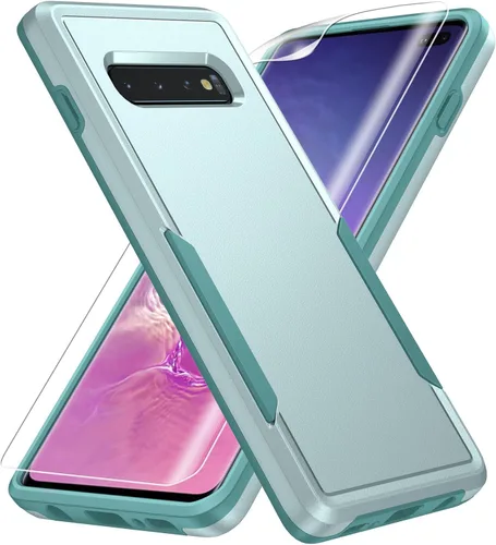 Vista 11 de Funda para Samsung Galaxy S10 Plus, con Protector de Pantalla [Probado contra Caídas de Grado Militar] Funda Protectora de Servicio Pesado