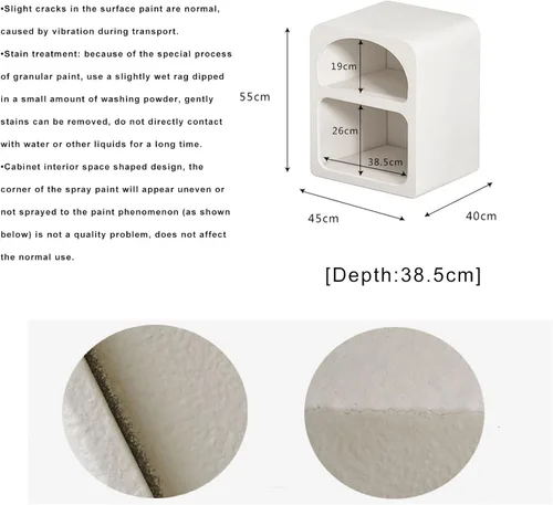 Vista 3 de Mesitas de noche para dormitorio, mesas auxiliares de cama para dormitorio, mesa de noche simple y moderna, muebles de sala de estar, mesa auxiliar