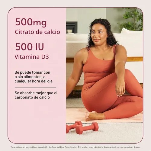 Vista 4 de Bariatric Advantage Picaduras masticables de citrato de calcio 500 mg - Altamente absorbible y digerible - Vitamina D3 - Suplemento de calcio