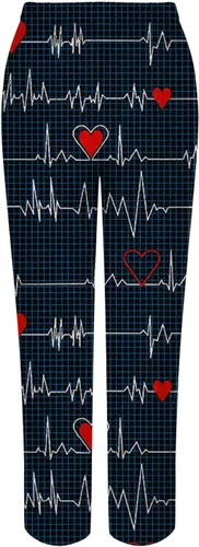 Vista 6 de Sharemen Pantalones de verano para mujer, pantalones largos de lino, cómodos, de algodón, casual, con estampado de bolsillo, cintura alta
