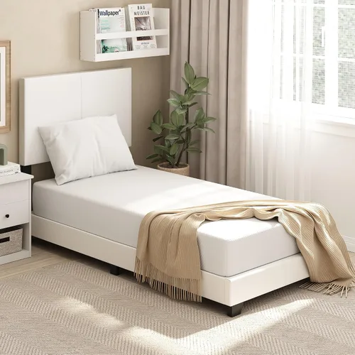 Vista 15 de Furinno Tidur - Colchón de espuma viscoelástica de gel refrescante, 10 pulgadas, individual, color blanco