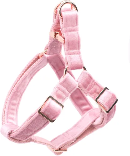 Vista 9 de ARING PET Arnés halter para perro, arnés de terciopelo para perro, arnés halter para perro sin tirones, arnés ajustable resistente para perros