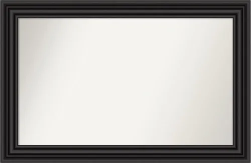 Vista 628 de Amanti Art Espejo personalizado, espejo de baño negro puente, espejo de pared o espejo de tocador de baño sobre el fregadero (26 x 26 pulgadas)
