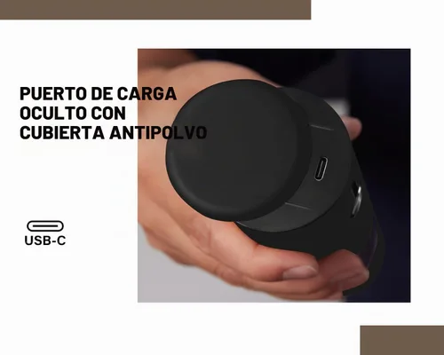 Vista 7 de Juego de molinillo eléctrico recargable de acero inoxidable para sal y pimienta, carga USB con cubierta antipolvo, 6 modos de molienda ajustables +