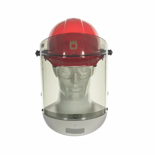 Vista 7 de Oberon Arc Flash - Protector facial y tapa dura canadiense, 12 Cal For electrical safety - Arc Rated Category 2 - Anti-Scratch/Fog Face Shield