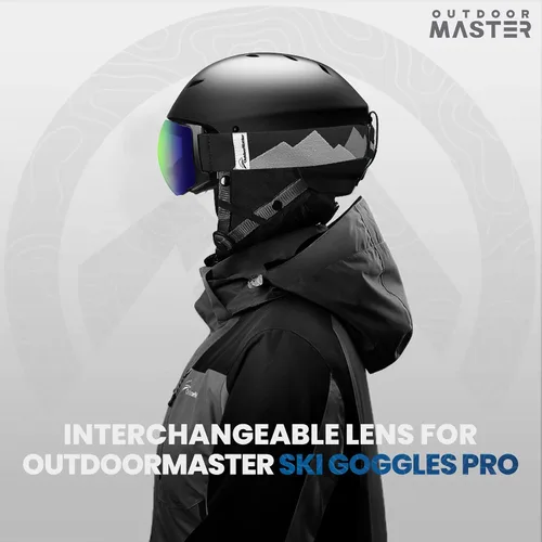 Vista 6 de OutdoorMaster Lentes de repuesto para gafas de esquí PRO, opciones VLT para Vlt 18% Verde