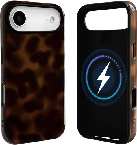 Vista 62 de NITITOP Funda magnética compatible con iPhone 11, compatible con MagSafe lindo diseño estético de leopardo ámbar tortuga para mujeres, hombres