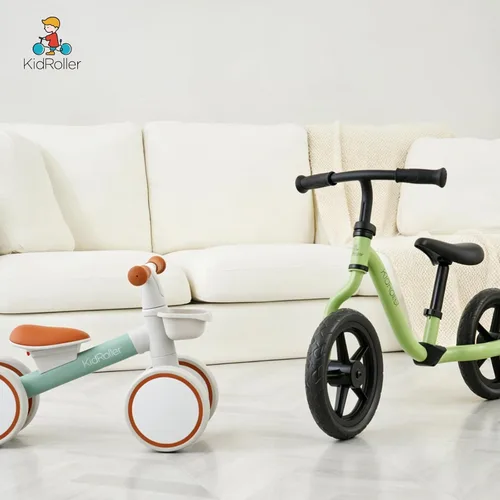 Vista 6 de Bicicletas de equilibrio para niños y niñas de 1 año, 12-24 meses con asiento ajustable y una canasta delantera, regalos de primer cumpleaños