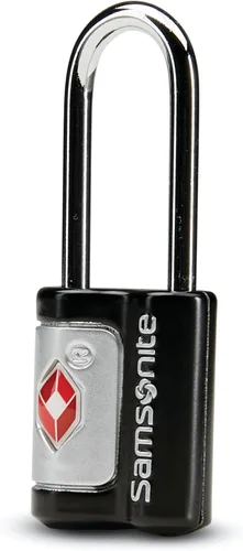 Vista 2 de Samsonite Paquete de 2 cerraduras de llave, cerradura de viaje aprobada por la TSA, color negro, Mate negro, Samsonite Cerradura y accesorios