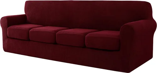 Vista 31 de CHUN YI Fundas de terciopelo para sofá de 4 piezas para sofá de 3 cojines, funda de sofá antideslizante resistente al agua, protector de muebles