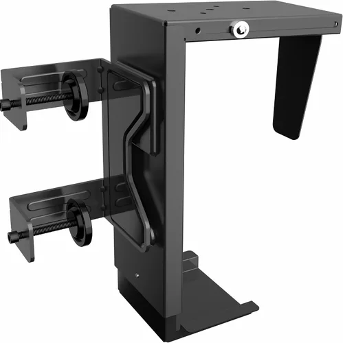 Vista 10 de VIVO Soporte Ajustable con Abrazadera para PC de Pata de Escritorio, Soporte para PC Bajo el Escritorio, Soporte de Carcasa de Computadora CPU