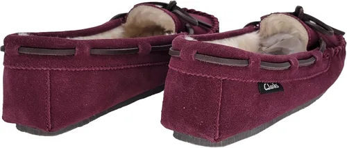 Vista 4 de Clarks Mocasines de gamuza para mujer para interiores y exteriores