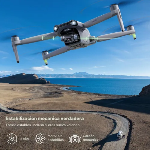 Vista 3 de Ruko F11PRO 2 Drone con cámara 6K para adultos, estabilizador de cardán de 3 ejes, 2 baterías para tiempo de vuelo de 70 minutos, transmisión