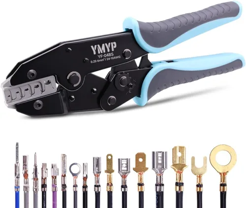 Vista 18 de Deutsch - Engarzadora de barril cerrado tamaño 12,4 vías sangría, 8 tipos de impresión para contactos sólidos Deutsch DTP calibre 14-12 AWG (YEJ-12X)