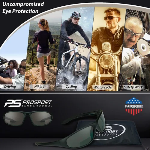 Vista 4 de proSPORT Gafas de seguridad bifocales, ANSI Z87.1 UV400 gafas protectoras Humo