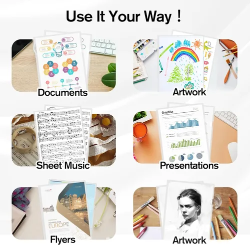 Vista 5 de KTRIO Fundas transparentes para carpetas de plástico para documentos, bolsillos para proyectos, paquete de 12, se adapta a papel de tamaño carta