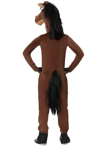 Vista 3 de Disfraz de caballo para adulto Multicolor