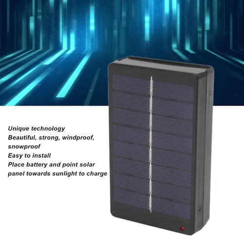 Vista 6 de Cargador de batería de panel solar, caja de carga portátil de 1W 4V para baterías AA AAA 1.2V suministros al aire libre, paneles solares