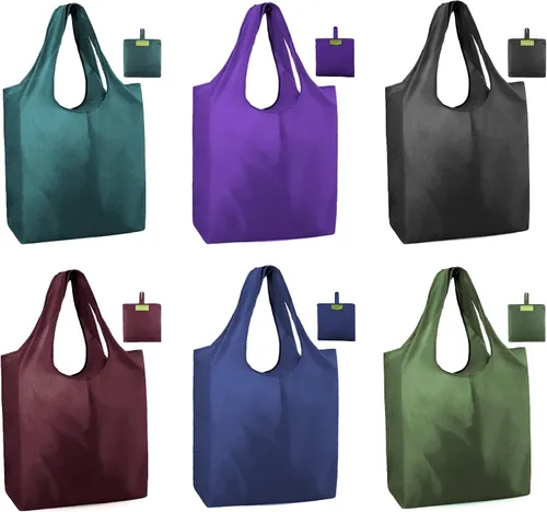 Vista 13 de Bolsas de la compra de animales reutilizables plegables bolsas de comestibles