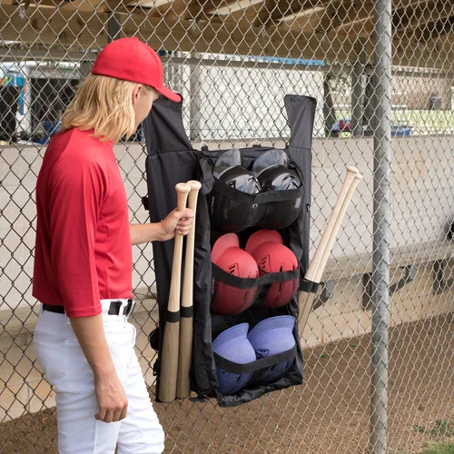 Vista 6 de Champion Sports Baseball/Softball Equipment Bags – Bat & Helmet Bags, Hanging Dugout Organizers, Travel Caddies & Backpacks, Multiple Styles for