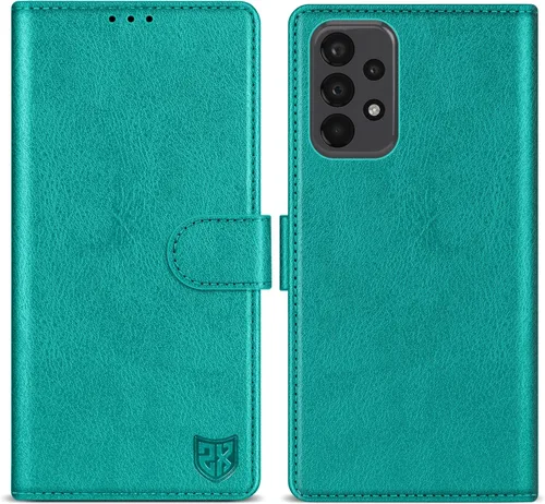 Vista 13 de ZZXX Funda tipo cartera para Samsung Galaxy A23 5G/4G con bloqueo RFID, ranura para tarjetas, función atril, cierre magnético, funda protectora