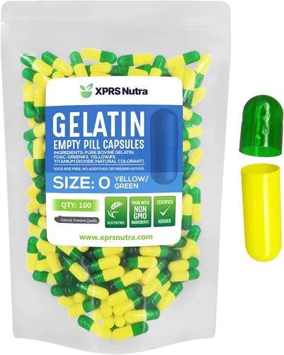 Vista 30 de XPRS Nutra Size 0 Empty Capsules - 100 Count Empty Gelatin Capsules - Pills DIY Capsule Filling - Pure Bovine Pill Gel Caps for Do-It-Yourself