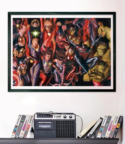 Vista 6 de Clementoni - 39675 - Puzzle Marvel Avengers - Rompecabezas de 1000 piezas, rompecabezas para adultos - Hecho en Italia
