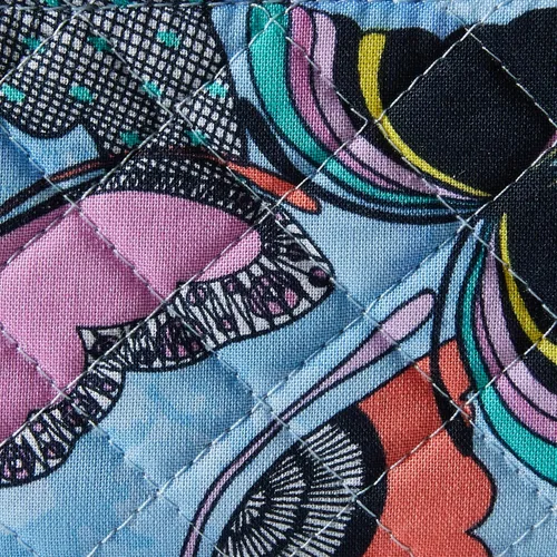 Vista 4 de Vera Bradley Cartera de algodón con cremallera para identificación para mujer