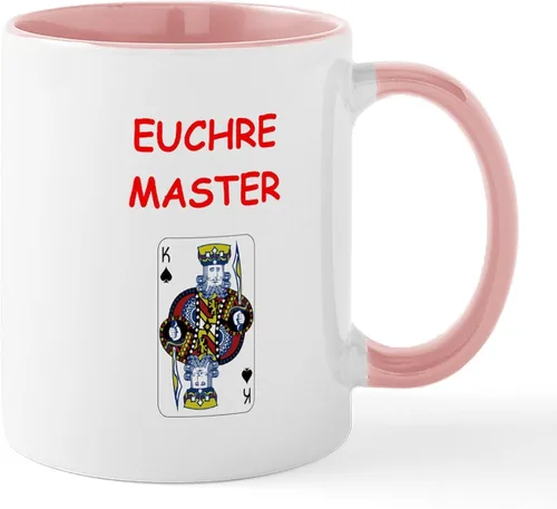 Vista 66 de CafePress Euchre Champ Mugs Taza de café de cerámica de 11 oz (11.0 fl oz)