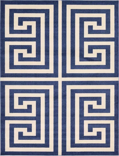 Vista 37 de Unique Loom Athens Collection - Alfombra clásica geométrica moderna con diseño de bordes, 3 pies 3 pulgadas x 5 pies 3 pulgadas, negro/beige negro