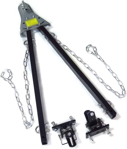 Vista 2 de Barra de remolque ajustable para parachoques de 5000 libras con cadenas, sistema RV para coche, camión, Jeep