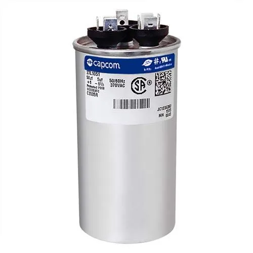 Vista 2 de Actualización de condensador Redondo de doble ejecución 97F9970 - 50 + 5 uf MFD 370 Volt VAC - GE