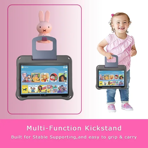 Vista 6 de 10 - Funda ligera para tablet de 10 pulgadas para niños, ligera, antideslizante, a prueba de golpes, no compatible con iPad (negro)