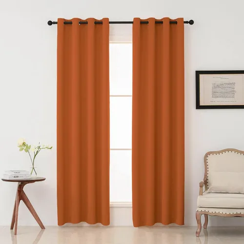 Vista 14 de Pickluc - Paneles de cortinas opacas con ojales, cortinas para bloquear la luz para el dormitorio, aisladas térmicamente, reducción de ruido
