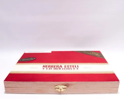 Vista 2 de Herrera Esteli Lancero Habano - Caja vacía de madera para cigarros (10 x 8 x 1.25 pulgadas)