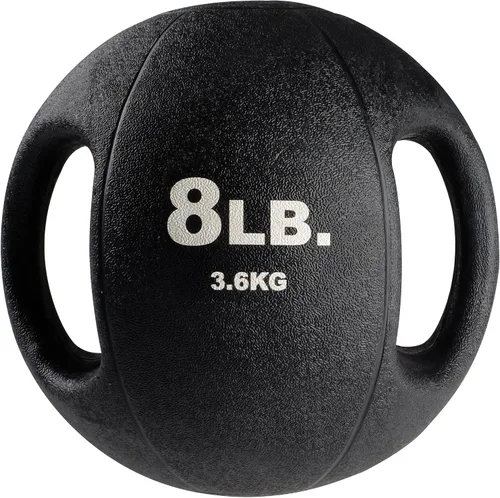 Vista 7 de Body-Solid Exercise Medicine Balls, Heavy-Duty Non Slip Rubber Grip with Dual Handles Medicine Ball for Weights Training, Weightlifting & Core